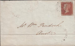 94336 - THORNBURY UDC (BRISTOL)/PL.58 (MC)(SG8). 1845 letter Thornbury to ...