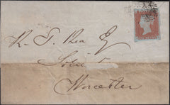 94594 - 1846 'WORCESTER' TRAVELLER (WO891b). 1846 wrapper (some d...