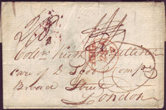 94848 - 1807 INSPECTOR'S MARK. Wrapper from Scotland to Lo...