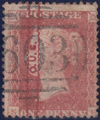 95879 - "O.U.S." UNOFFICIAL OVERPRINT TYPE 45 IN RED READI...