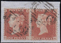 97192 - RES.PL.6 (OG OH) PERF 14 (SG22). Small piece with ...