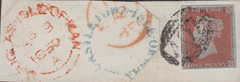 97582 - ISLE OF MAN/CASTLETOWN UDC'S. Small piece with fou...