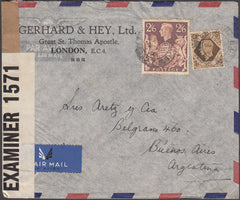 98424 - 1942 MAIL LONDON TO ARGENTINA.