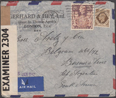 98430 - 1942 MAIL LONDON TO ARGENTINA.