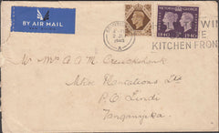 99738 - 1940 MAIL EDINBURGH TO LINDI, TANGANYIKA.
