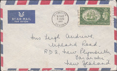 99958 - 1961 MAIL PLYMOUTH TO NEW ZEALAND/2/6D YELLOW-GREEN (SG509).