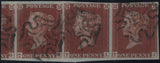 103332 1841 1D PL.14 (SG8) USED STRIP OF THREE TH TI TJ FINE USED.