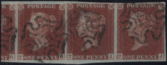 103332 1841 1D PL.14 (SG8) USED STRIP OF THREE TH TI TJ FINE USED.