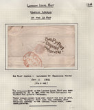 128091 COLLECTION OF LONDON 1809-1847 ONE PENNY POST/TWOPENNY POST HAND STAMPS (42 ITEMS).