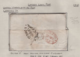 128091 COLLECTION OF LONDON 1809-1847 ONE PENNY POST/TWOPENNY POST HAND STAMPS (42 ITEMS).
