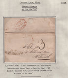 128091 COLLECTION OF LONDON 1809-1847 ONE PENNY POST/TWOPENNY POST HAND STAMPS (42 ITEMS).