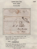 128091 COLLECTION OF LONDON 1809-1847 ONE PENNY POST/TWOPENNY POST HAND STAMPS (42 ITEMS).