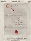 128091 COLLECTION OF LONDON 1809-1847 ONE PENNY POST/TWOPENNY POST HAND STAMPS (42 ITEMS).