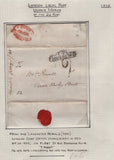 128091 COLLECTION OF LONDON 1809-1847 ONE PENNY POST/TWOPENNY POST HAND STAMPS (42 ITEMS).