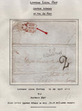 128091 COLLECTION OF LONDON 1809-1847 ONE PENNY POST/TWOPENNY POST HAND STAMPS (42 ITEMS).