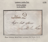 128091 COLLECTION OF LONDON 1809-1847 ONE PENNY POST/TWOPENNY POST HAND STAMPS (42 ITEMS).
