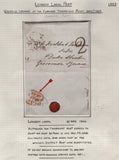 128091 COLLECTION OF LONDON 1809-1847 ONE PENNY POST/TWOPENNY POST HAND STAMPS (42 ITEMS).