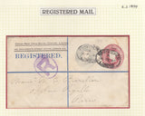 129650 FINE COLLECTION OF REGISTERED MAIL 1896-1900 (45 ITEMS).