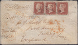 131333 1855 MAIL FROM SCUTARI HOSPITAL IN THE CRIMEA TO TOOTING, SURREY WITH DIE 1 RES.PL.1 S.C.14 (SG22) X 3.