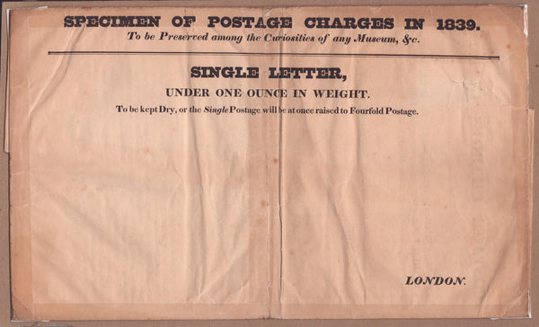 133229 1839 MERCANTILE COMMITTEE 'POSTAL ANOMALIES' LITTLE AND LARGE ENELOPES.
