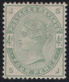 133628 1883-1884 LILAC AND GREEN SET IN GOOD TO FINE MINT CONDITION.
