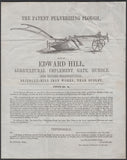 133634 1844 MAIL DUDLEY, WORCS TO WORCESTER WITH 1D PL.46 (SG8)(LJ) WITHIN VERY FINE ILLUSTRATED ADVERTISING 'THE PATENT PULVERIZING PLOUGH'.