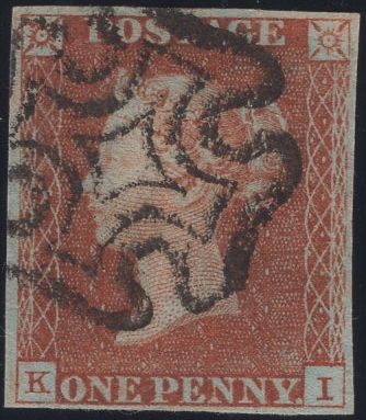 134741 1841 1D RED PL.XI (SG7)(KI).