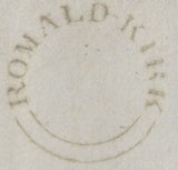 135006 1844 MAIL COLLINGWOOD MANOR TO PENRITH WITH 'ROMALD-KIRK' UDC (YK2409) AND 'PENRITH' SKELETON DATE STAMP (CU395).