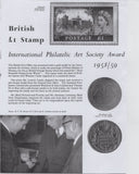 135019 1955 QE II CASTLE ISSUE DIE PROOF OF WILDING HEAD WITH DIADEM IN ULTRAMARINE ENGRAVED BY HAROLD BARD.