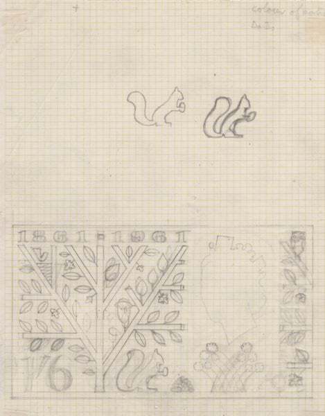 135143 1961 POST OFFICE SAVINGS ISSUE (SG623/625) SUPERB ARTWORK EX THE MICHAEL GOAMAN ARCHIVE.