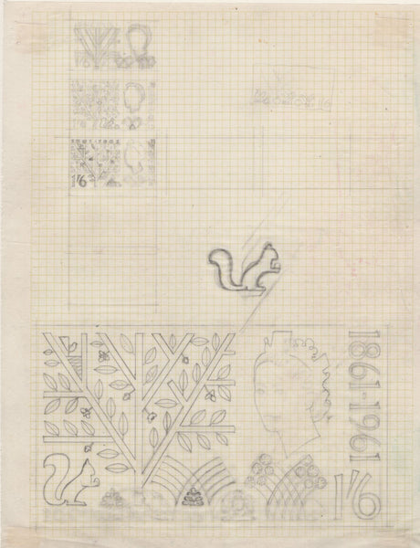 135143 1961 POST OFFICE SAVINGS ISSUE (SG623/625) SUPERB ARTWORK EX THE MICHAEL GOAMAN ARCHIVE.