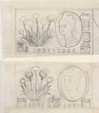 135143 1961 POST OFFICE SAVINGS ISSUE (SG623/625) SUPERB ARTWORK EX THE MICHAEL GOAMAN ARCHIVE.