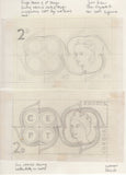 135145 1961 'EUROPA/CEPT' ISSUE (SG626/628) SUPERB ARTWORK EX THE MICHAEL GOAMAN ARCHIVE.