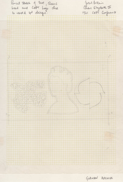 135145 1961 'EUROPA/CEPT' ISSUE (SG626/628) SUPERB ARTWORK EX THE MICHAEL GOAMAN ARCHIVE.