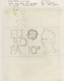 135145 1961 'EUROPA/CEPT' ISSUE (SG626/628) SUPERB ARTWORK EX THE MICHAEL GOAMAN ARCHIVE.