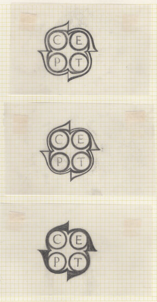 135145 1961 'EUROPA/CEPT' ISSUE (SG626/628) SUPERB ARTWORK EX THE MICHAEL GOAMAN ARCHIVE.