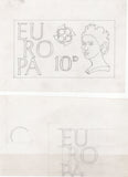 135145 1961 'EUROPA/CEPT' ISSUE (SG626/628) SUPERB ARTWORK EX THE MICHAEL GOAMAN ARCHIVE.