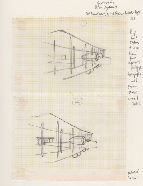 135147 1969 'ANNIVERSARIES' 1/9 VALUE (SG795) 'VICKERS VIMY AIRCRAFT' SUPERB ARTWORK BY MICHAEL GOAMAN.