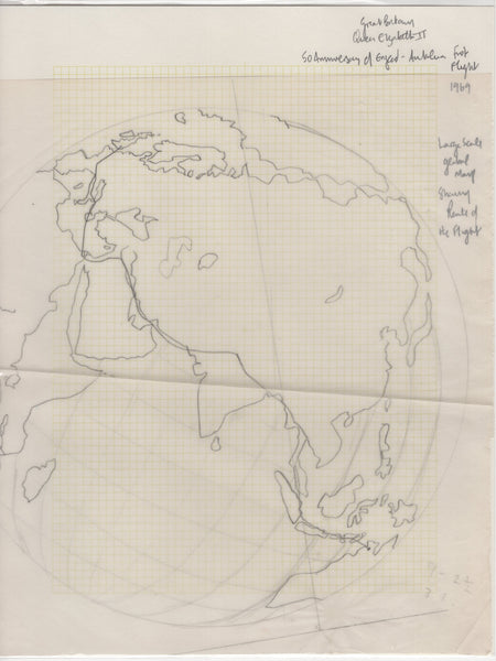 135147 1969 'ANNIVERSARIES' 1/9 VALUE (SG795) 'VICKERS VIMY AIRCRAFT' SUPERB ARTWORK BY MICHAEL GOAMAN.