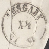 135167 1862 MAIL BRIGHTON TO LEIPZIG WITH STRIP OF THREE 2D BLUE PL.9 (SG45).