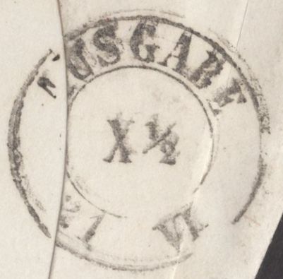 135167 1862 MAIL BRIGHTON TO LEIPZIG WITH STRIP OF THREE 2D BLUE PL.9 (SG45).