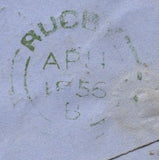 135172 1855 MAIL RUGBY, NORTHANTS TO LUTTERWORTH WITH 1D PL.35 (SG29)(SF).