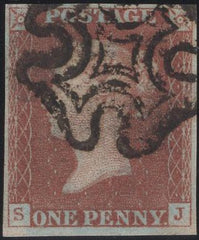 135195  1841 1D RED PL.8 (SG7)(SJ).