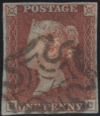 135219 1841 1D RED PL.8 (SG7)(BC).