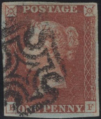 135225 1841 1D RED PL.8 (SG7)(BF).