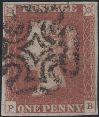 135232 1841 1D RED PL.10 (SG7)(PB).