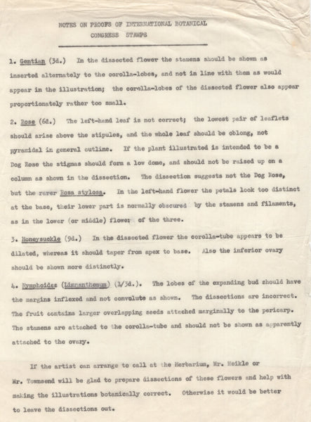 135246 1964 'TENTH INTERNATIONAL BOTANICAL CONGRESS' SUPERB ARCHIVE OF ARTWORK BY THE DESIGNERS OF THIS ISSUE MICHAEL AND SYLVIA GOAMAN.
