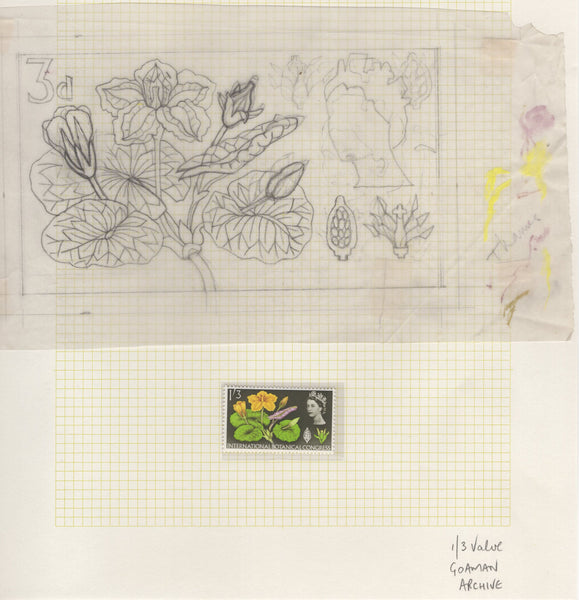 135246 1964 'TENTH INTERNATIONAL BOTANICAL CONGRESS' SUPERB ARCHIVE OF ARTWORK BY THE DESIGNERS OF THIS ISSUE MICHAEL AND SYLVIA GOAMAN.