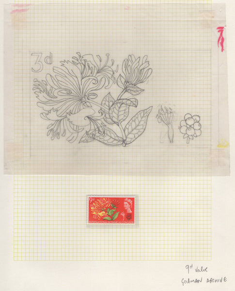 135246 1964 'TENTH INTERNATIONAL BOTANICAL CONGRESS' SUPERB ARCHIVE OF ARTWORK BY THE DESIGNERS OF THIS ISSUE MICHAEL AND SYLVIA GOAMAN.