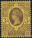 135247 1890 3D JUBILEE PURPLE/ORANGE (SG204) FINE UNMOUNTED MINT.